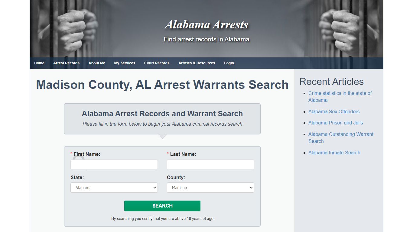 Madison County, AL Arrest Warrants Search - Alabama Arrests